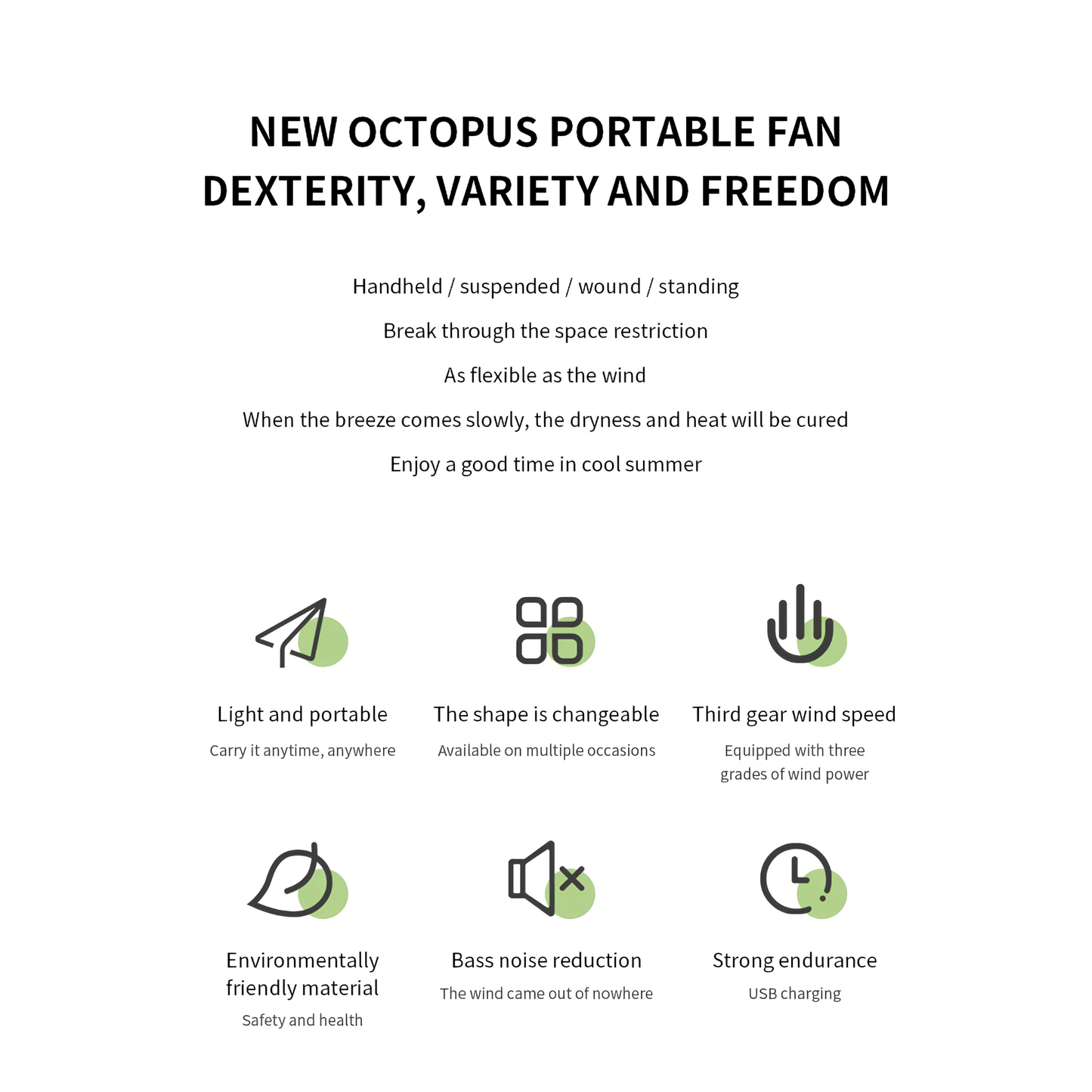 BreezeBuddy™ 3-in-1 Portable Stroller Fan